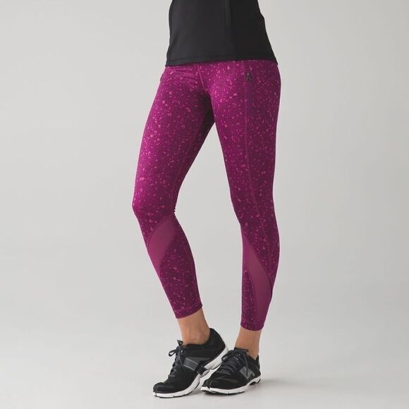 LULULEMON Run Inspire  Paradise Geo Regal Plum 4 - Picture 1 of 11